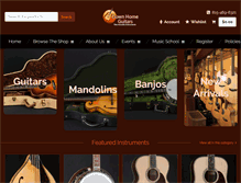 Tablet Screenshot of downhomeguitars.com